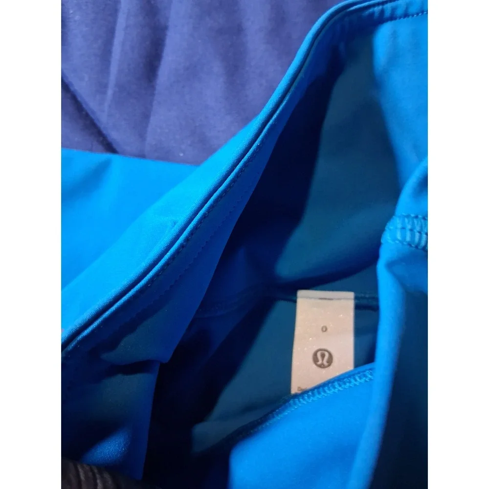 Lululemon Fast and Free HR Tight 25 Pockets Hawaiian Blue HWIB Size 0 LW5FARS